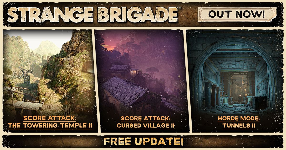 Strange Brigade — бесплатное дополнение и платное DLC уже в игре