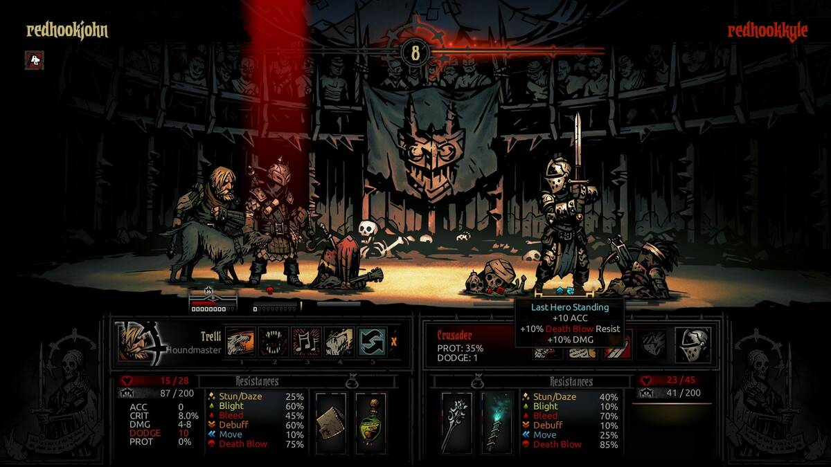 Для Darkest Dungeon вышло бесплатное DLC с PVP-режимом