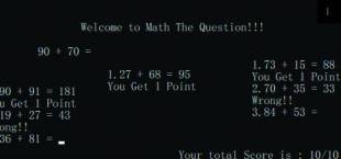 Math The Question