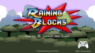 Raining blocks