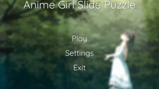 Anime Girl Slide Puzzle