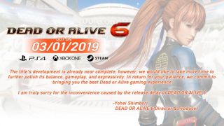 Дата релиза Dead or Alive 6 перенесена