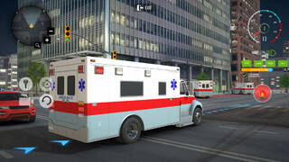 City Ambulance Car Driving