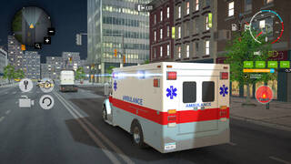 City Ambulance Car Driving