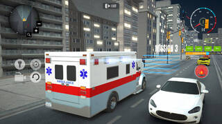 City Ambulance Car Driving