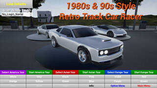 1980s & 90s Style - Retro Track Car Racer