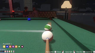 Friends Play Pool