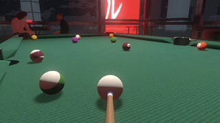 Friends Play Pool