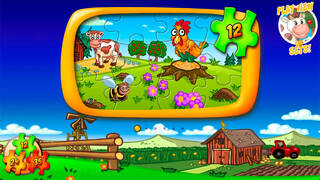 Animal Farm Jigsaw Games for Toddlers, Babys and Kids