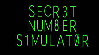 Secret Number Simulator