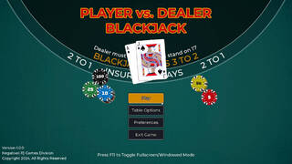 Player vs. Dealer Blackjack