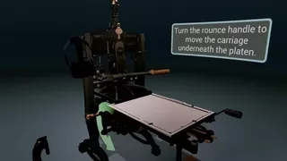 19th-century Printing Press Experience VR