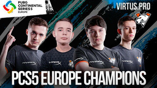 Virtus.pro стали победителями гранд-финала PCS5 Europe в дисциплине PUBG: Battlegrounds