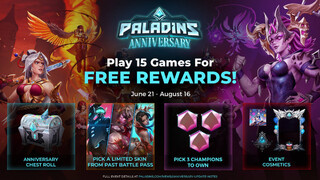 Paladins празднует пятую годовщину щедрыми подарками и возвращением классических карт