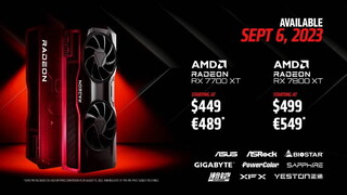 AMD анонсировала видеокарты Radeon RX 7700 XT и Radeon RX 7800 XT