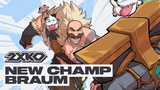 Браум и его мощный щит в геймплейном трейлере файтинга 2XKO по League of Legends